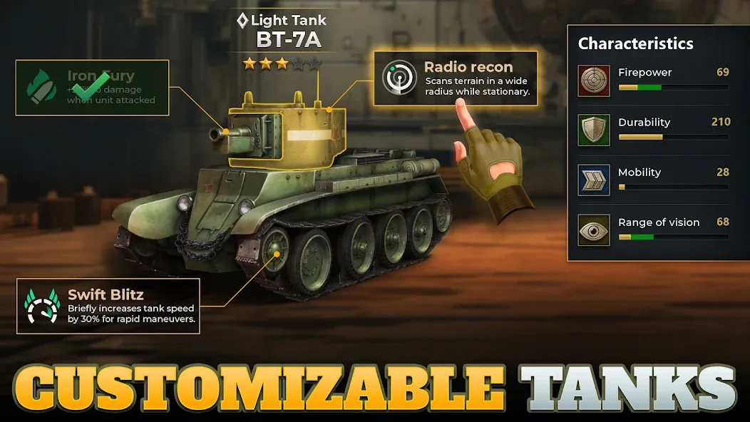 Tanks Charge: Online PvP Arena [MOD: безлимитные деньги и усиленная броня] Screenshot 5