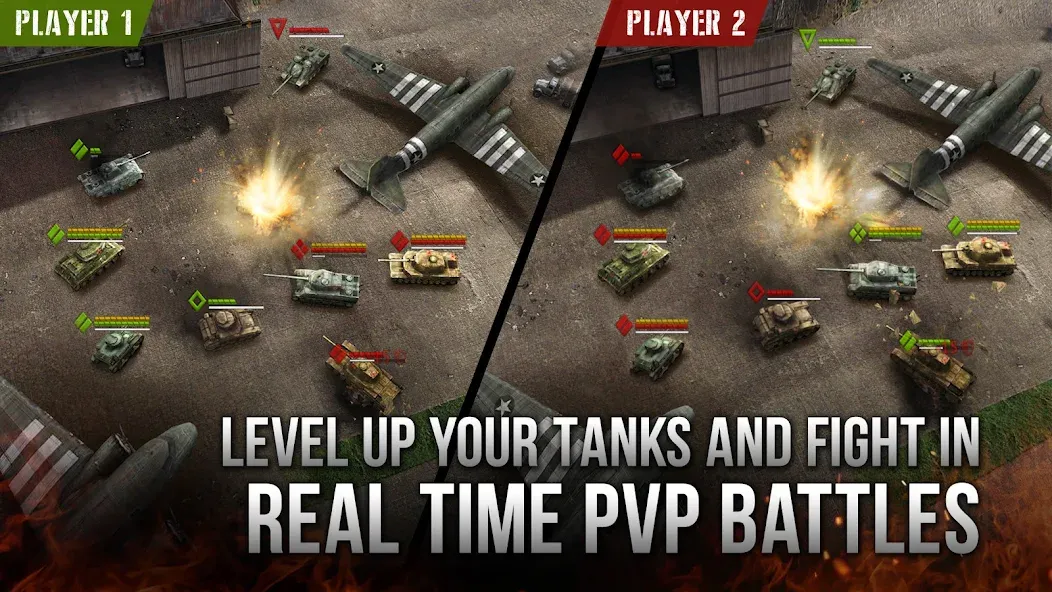 Armor Age: WW2 tank strategy [MOD: безлимитные деньги и открыты все уровни] Screenshot 3