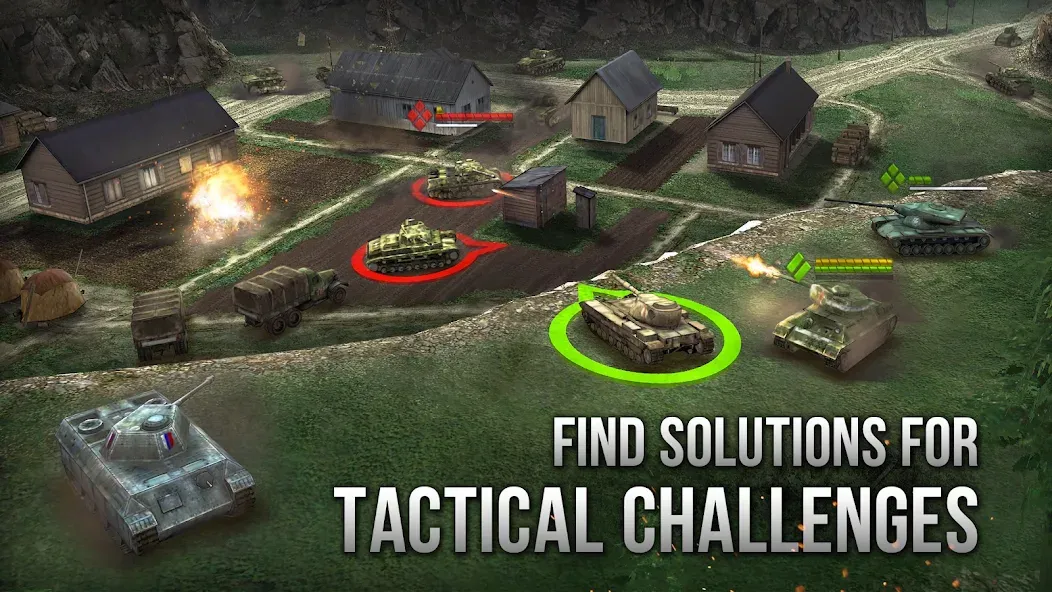 Armor Age: WW2 tank strategy [MOD: безлимитные деньги и открыты все уровни] Screenshot 4
