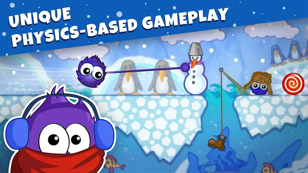 Catch the Candy: Winter Story! [MOD: зимние уровни и бесконечные конфеты] Screenshot 2