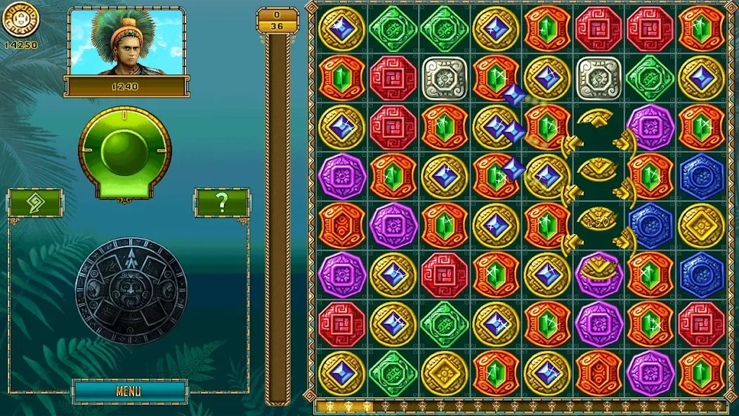Treasure of Montezuma－wonder 3 [MOD: безлимитные монеты и все уровни] Screenshot 1
