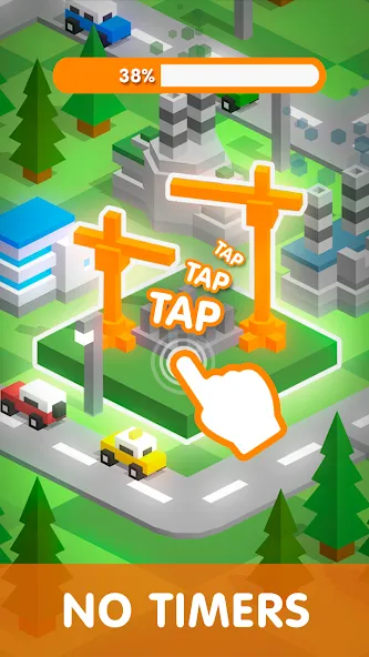 Tap Tap: Idle City Builder Sim [MOD: безлимитные деньги и ресурсы] Screenshot 2