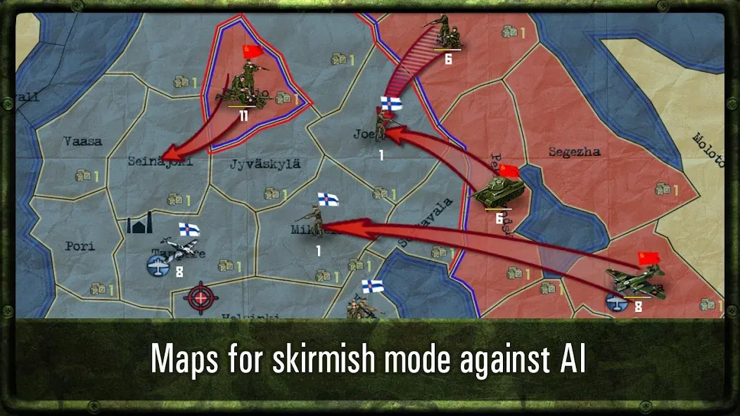 Strategy &amp; Tactics: WW2 [MOD: безлимитные ресурсы и открытые кампании] Screenshot 5