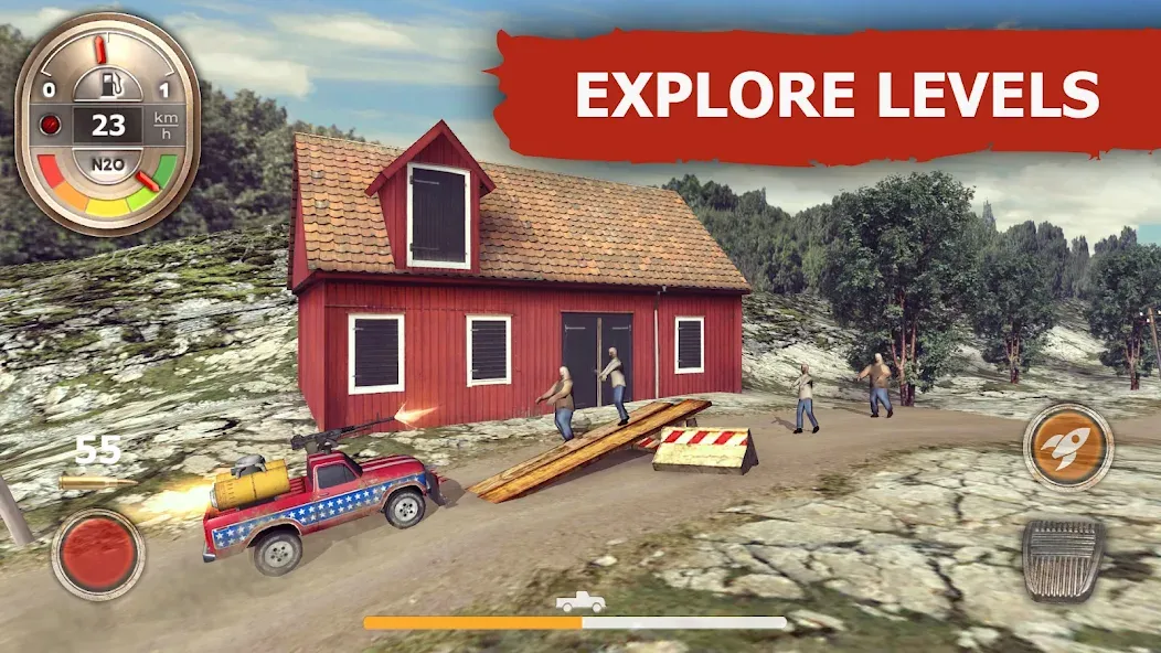 Zombie Derby [MOD: безлимитные деньги и топливо] Screenshot 3