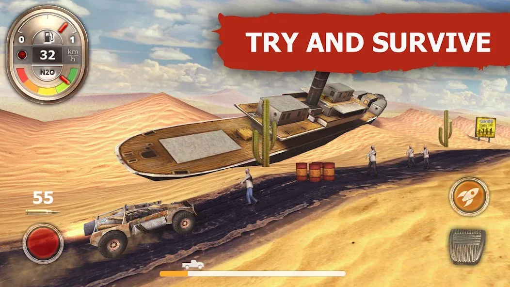 Zombie Derby [MOD: безлимитные деньги и топливо] Screenshot 5