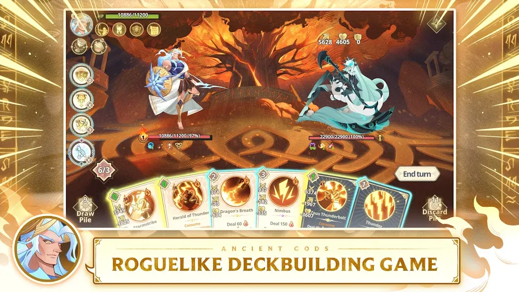 Ancient Gods: Card Battle RPG [MOD: безлимитные ресурсы и открытые карты] Screenshot 2