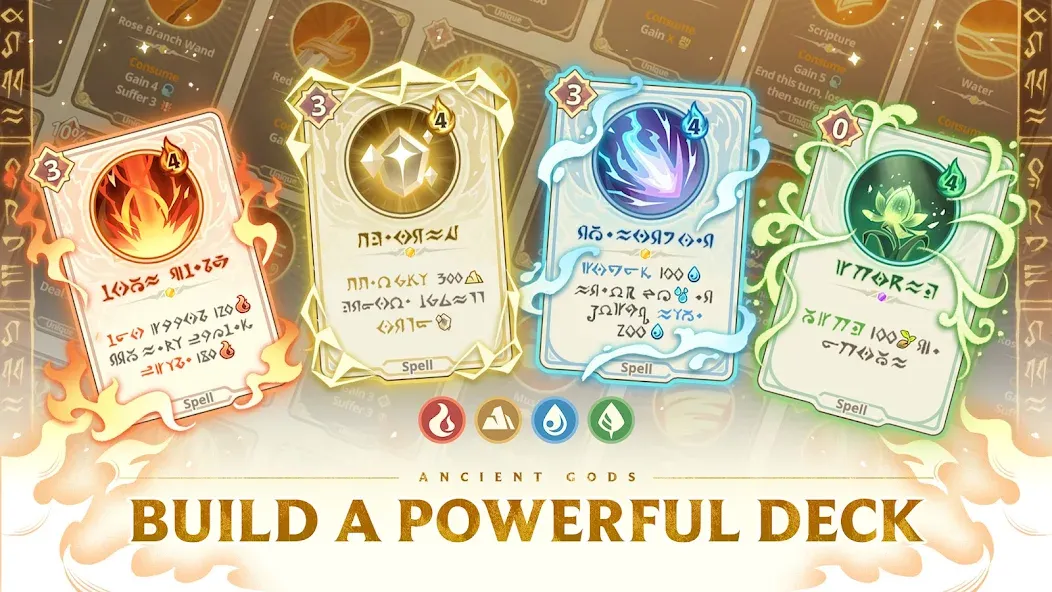 Ancient Gods: Card Battle RPG [MOD: безлимитные ресурсы и открытые карты] Screenshot 3