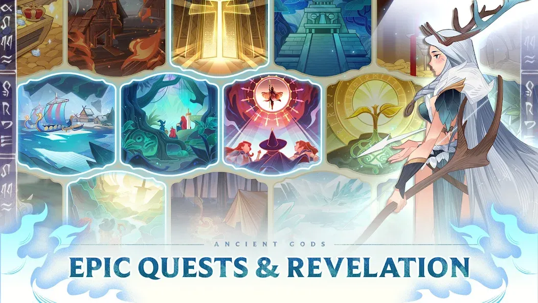 Ancient Gods: Card Battle RPG [MOD: безлимитные ресурсы и открытые карты] Screenshot 4