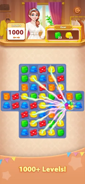 Hey Beauty: Love &amp; Puzzle [MOD: безлимитные монеты и открыты все уровни] Screenshot 4