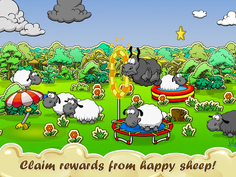 Clouds &amp; Sheep [MOD: безлимитные ресурсы и сняты ограничения] Screenshot 2