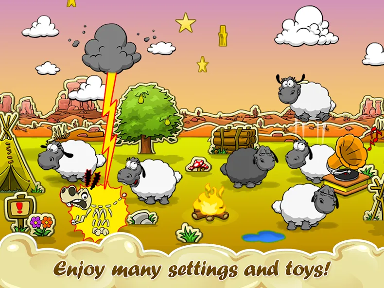 Clouds &amp; Sheep [MOD: безлимитные ресурсы и сняты ограничения] Screenshot 3