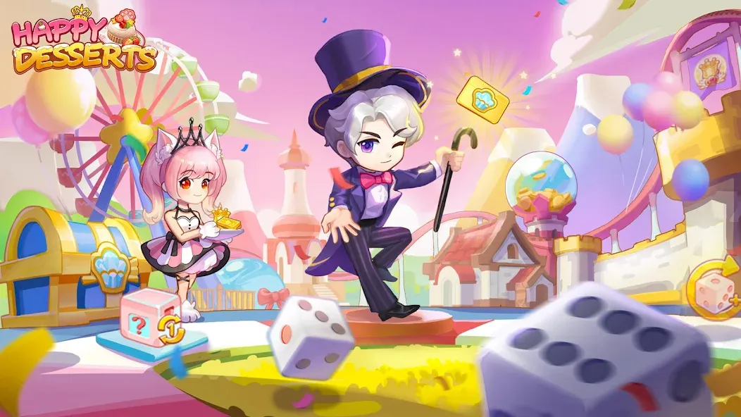 Happy Desserts！ [MOD: много денег и алмазов] Screenshot 1