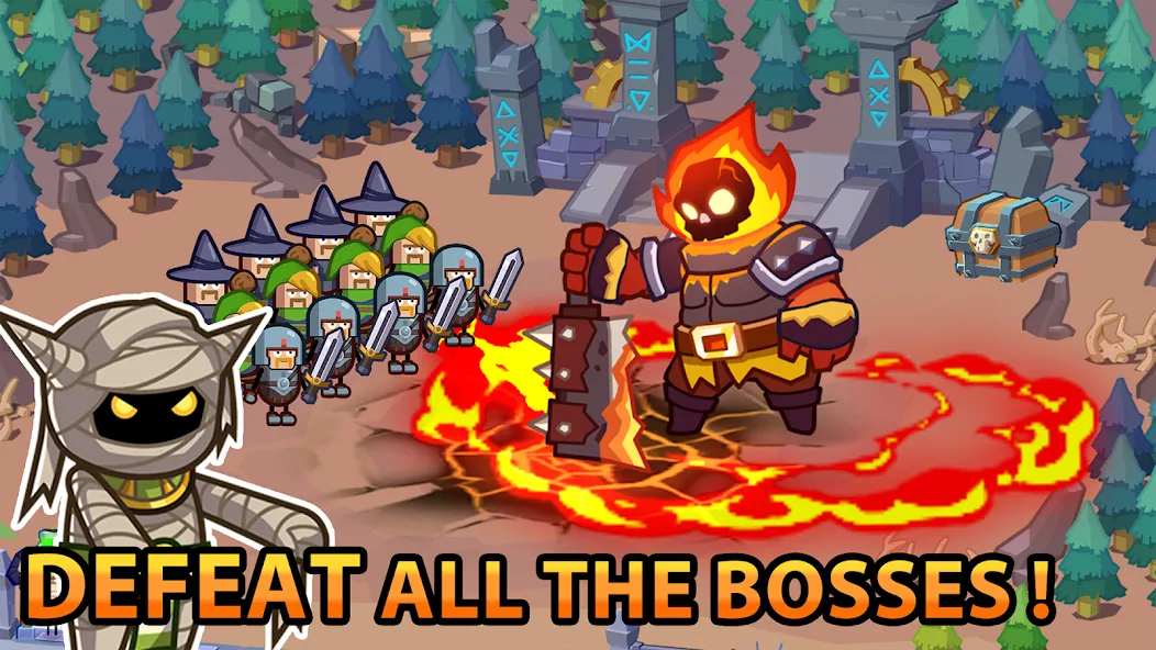 Hero Making Tycoon: Idle Games [MOD: безлимитные деньги и герои] Screenshot 2