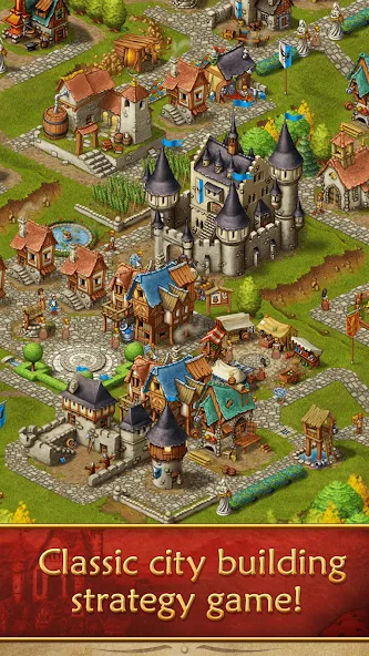 Townsmen [MOD: безлимитные ресурсы и деньги] Screenshot 1