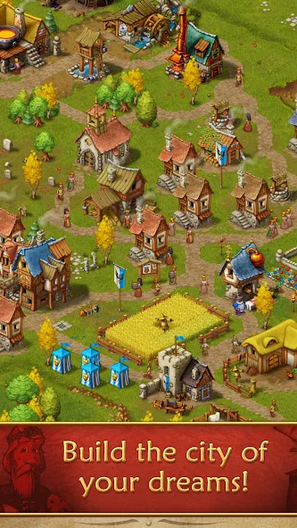 Townsmen [MOD: безлимитные ресурсы и деньги] Screenshot 2