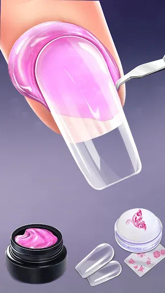 Nail Salon Fashion Makeup Game [MOD: безлимитные деньги и все предметы открыты] Screenshot 1
