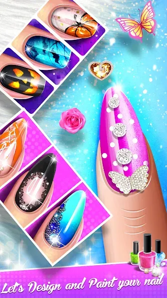 Nail Salon Fashion Makeup Game [MOD: безлимитные деньги и все предметы открыты] Screenshot 5