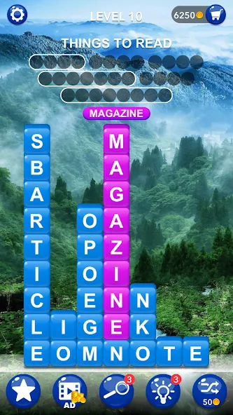 Word Tiles :Hidden Word Search [MOD: безлимитные подсказки и открыты уровни] Screenshot 2