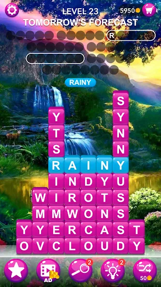 Word Tiles :Hidden Word Search [MOD: безлимитные подсказки и открыты уровни] Screenshot 3
