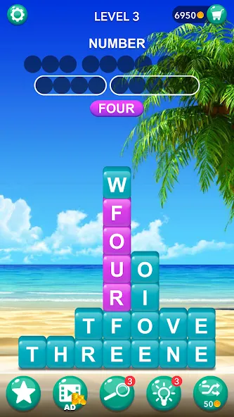 Word Tiles :Hidden Word Search [MOD: безлимитные подсказки и открыты уровни] Screenshot 5