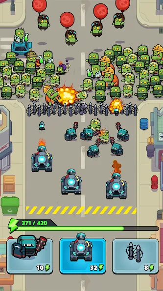 Police vs Zombie: Zombie City [MOD: безлимитные деньги и оружие] Screenshot 1