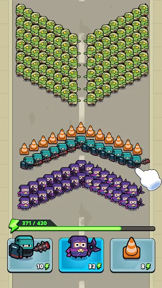 Police vs Zombie: Zombie City [MOD: безлимитные деньги и оружие] Screenshot 3