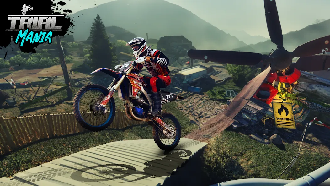 Trial Mania: Dirt Bike Games [MOD: безлимитные монеты и открытые уровни] Screenshot 1