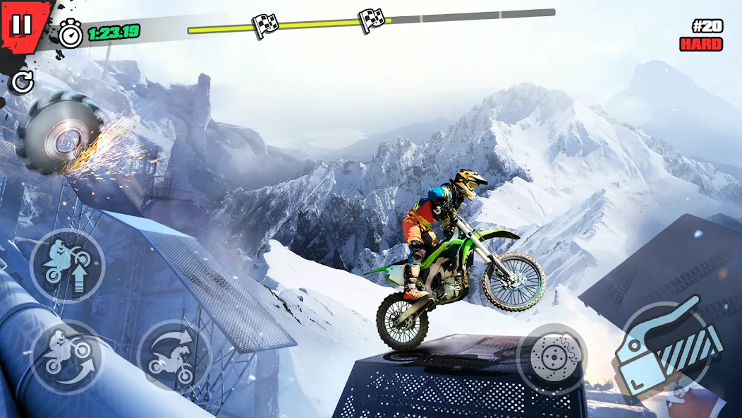 Trial Mania: Dirt Bike Games [MOD: безлимитные монеты и открытые уровни] Screenshot 3