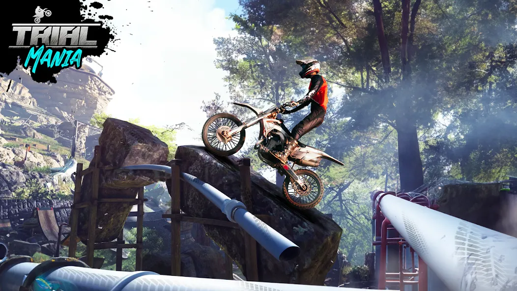 Trial Mania: Dirt Bike Games [MOD: безлимитные монеты и открытые уровни] Screenshot 5