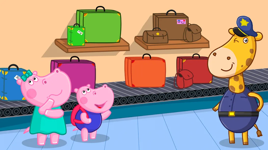 Hippo: Airport Profession Game [MOD: все профессии и уровни открыты] Screenshot 2