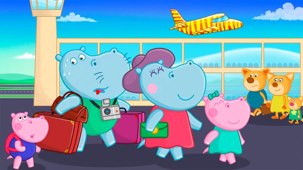 Hippo: Airport Profession Game [MOD: все профессии и уровни открыты] Screenshot 4