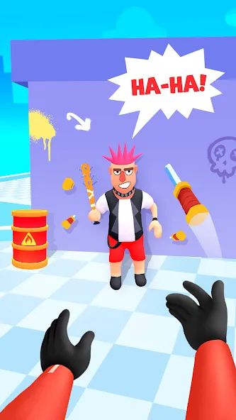 Hit Master 3D - Knife Assassin [MOD: безлимитные ножи и открыты уровни] Screenshot 1