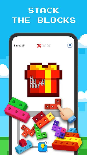 Blockin' Color - Block Puzzle [MOD: безлимитные подсказки и жизни] Screenshot 1