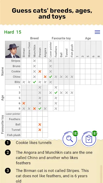 Cross Logic: Smart Puzzle Game [MOD: подсказки доступны без ограничений] Screenshot 5