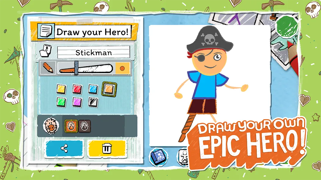 Draw a Stickman: EPIC 3 [MOD: безлимитные подсказки и открыты все уровни] Screenshot 1