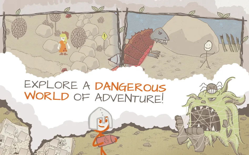 Draw a Stickman: EPIC Free [MOD: безлимитные подсказки и открыты все уровни] Screenshot 3