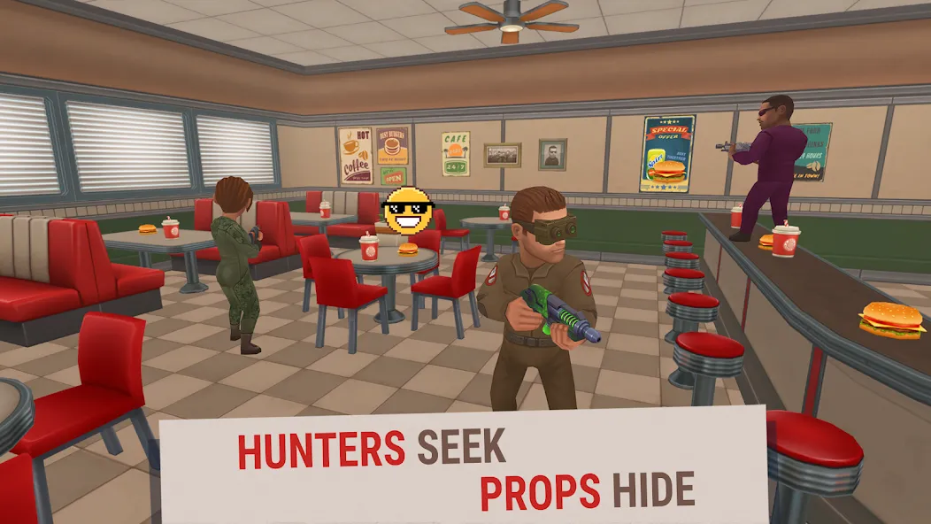 Hide Online - Hunters vs Props [MOD: много монет и разблокированы скины] Screenshot 2