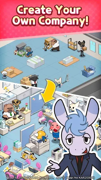 Aggretsuko : Match 3 Puzzle [MOD: безлимитные монеты и жизни] Screenshot 3