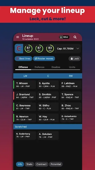 Hockey Legacy Manager 23 [MOD: безлимитные деньги и все функции открыты] Screenshot 1