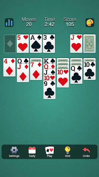 Classic Solitaire - Klondike [MOD: без рекламы и все карты открыты] Screenshot 3