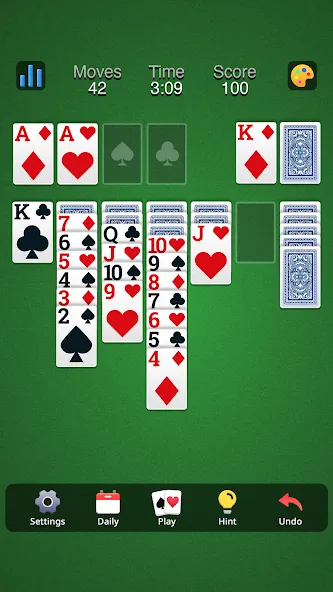 Classic Solitaire - Klondike [MOD: без рекламы и все карты открыты] Screenshot 5