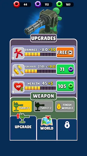 Ammo Fever: Tower Gun Defense [MOD: безлимитные патроны и усиленная башня] Screenshot 4