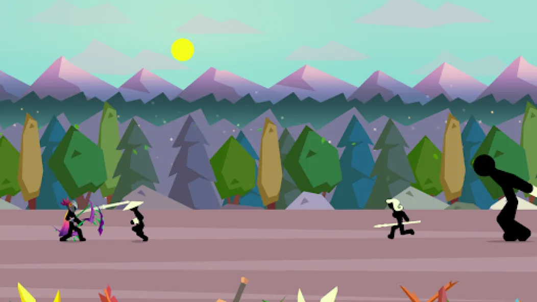 Stick Fight: Shadow Archer [MOD: безлимитные стрелы и усиленный урон] Screenshot 4