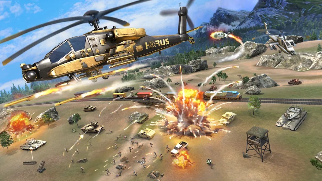 World War: Fight For Freedom [MOD: безлимитные ресурсы и оружие] Screenshot 2