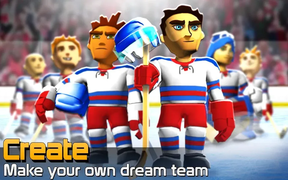 BIG WIN Hockey [MOD: безлимитные деньги и усиленные игроки] Screenshot 1