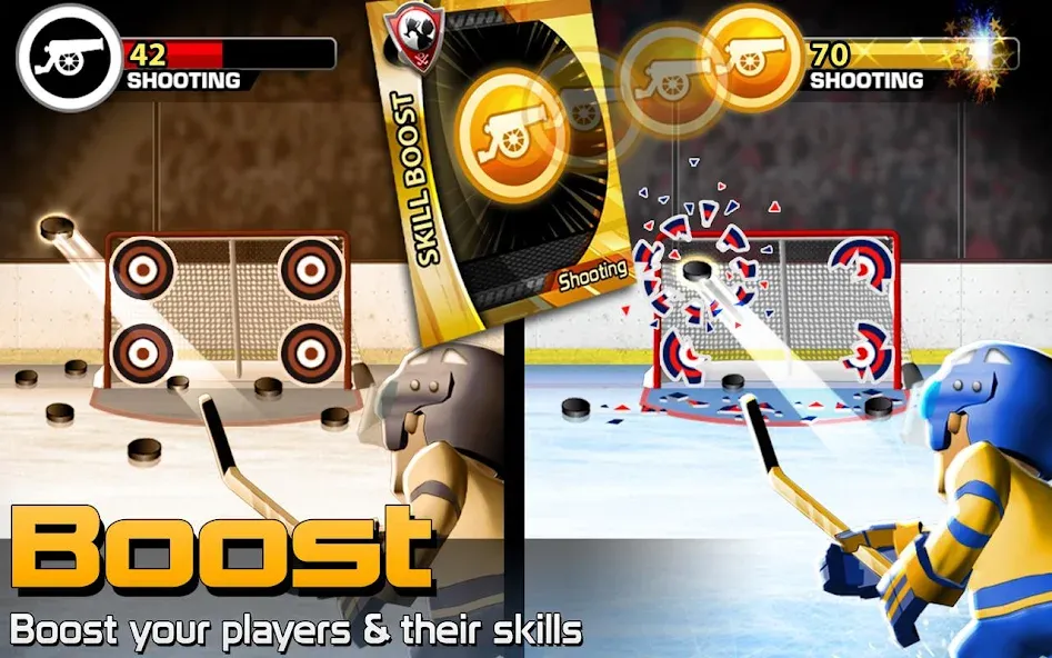BIG WIN Hockey [MOD: безлимитные деньги и усиленные игроки] Screenshot 2