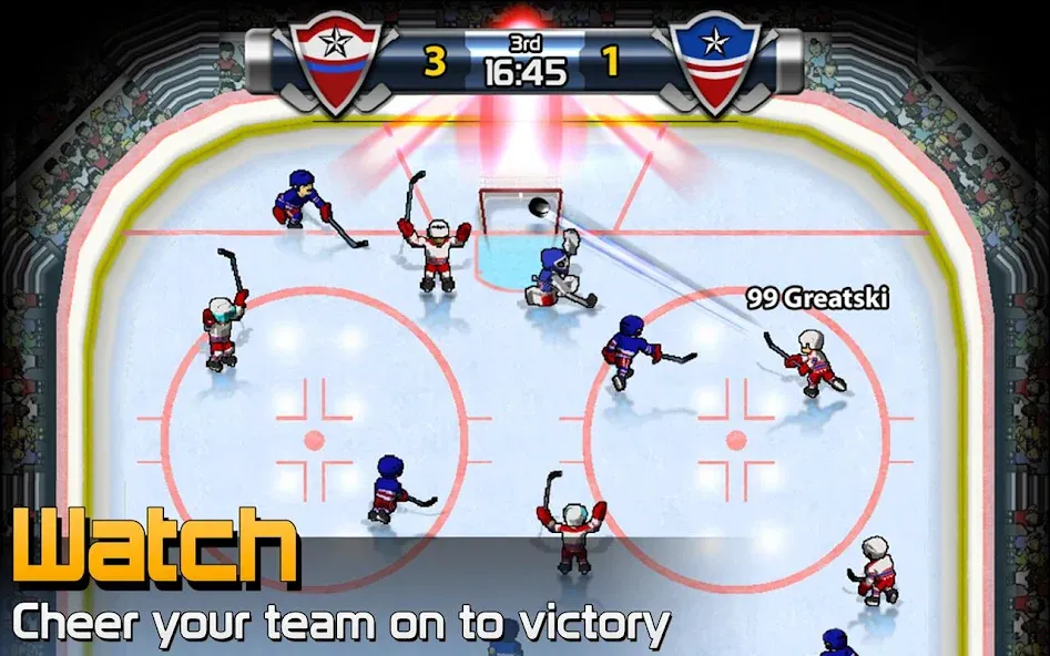 BIG WIN Hockey [MOD: безлимитные деньги и усиленные игроки] Screenshot 3