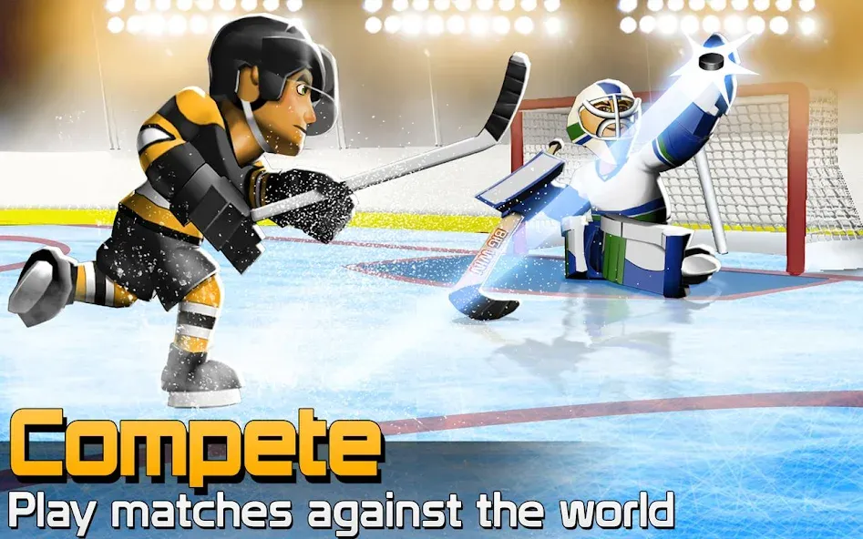 BIG WIN Hockey [MOD: безлимитные деньги и усиленные игроки] Screenshot 4