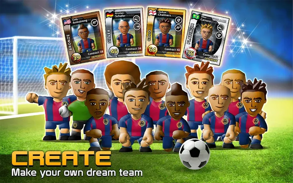 BIG WIN Soccer: World Football [MOD: безлимитные деньги и игроков много] Screenshot 2