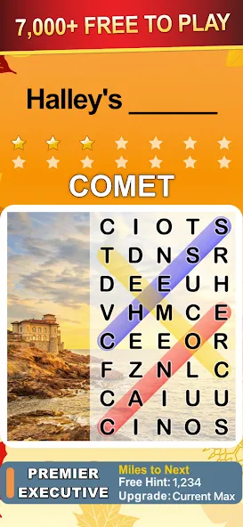 Word Search World Traveler [MOD: безлимитные подсказки и жизни] Screenshot 1